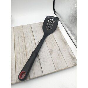 Vintage T-Fal Nylon Slotted Spatula Kitchen Utensil Black 13 3/4" Tfal